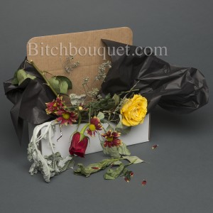 Dead Rose Flower Box arrangement 