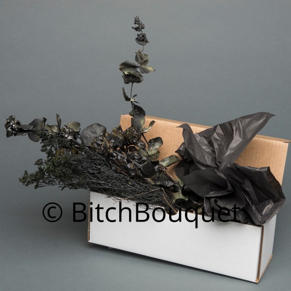 Black Flower Box