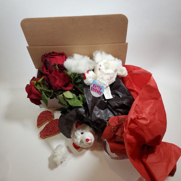 Fuck Valentine Dead bear and Dead Flower Box 